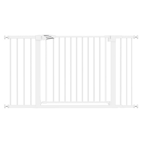 Image of Babelio 36-57 inch Extra Wide Baby Gate for Stairs No Drilling, PressGuard