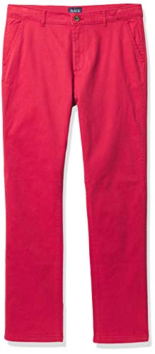 The Children's Place Boys Stretch Skinny Chino Pants,Hampton RED Single,14