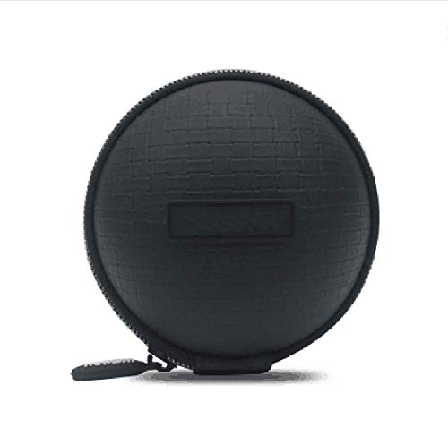 Earphone Pouch Case Earphone Carrying Case Portable Storage Hard Case for SD TF Card Earphone Headphone Earbuds iPod Bluetooth Headset and Charging Cable USB Cable Holder Pouch Organizer Case (Blcak)