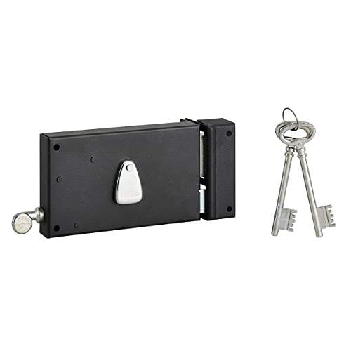 THIRARD - Serrure En Applique 4 Gorges À Tirage 140X82 mm Droite - Coffre et gâche acier cambré - Version tirage droite - Serrures Appliques - Applique...