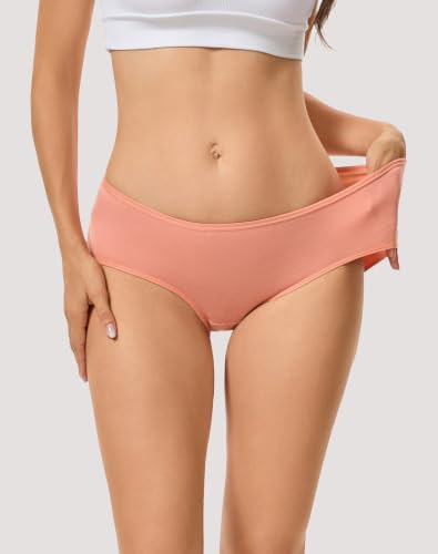 Image of INNERSY Womens Underwear Cotton Hipster Panties Regular & Plus Size 6-Pack