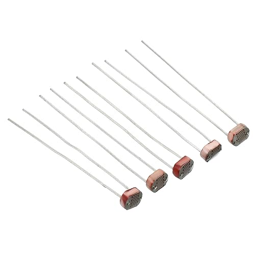 PATIKIL 5mm Lichtabhängige Widerstände Sortiert Kit 50Stk Photoresistors LDR 5506/5516/5528/5537/5539 Photo Light Sensitive Widerstand für Elektrisch Circuit