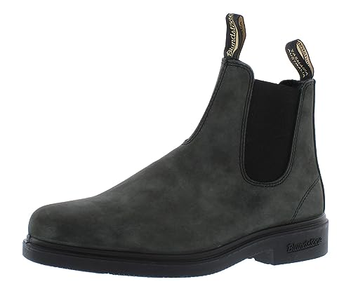 Image of Blundstone 1308 Elastic Sided Boot Dress Unisex Shoes Size 4, Color: Rustic Black-Black