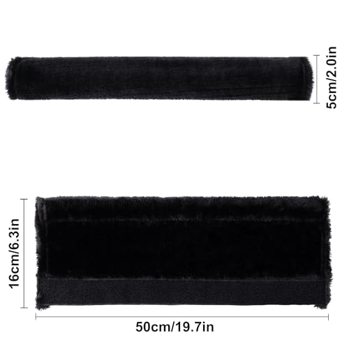 image for Amooca Soft Faux Fur Universal Fit Seatbelt Cover Car Truck SUV Airpla