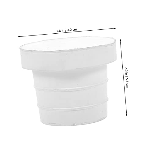 Tapa protectora para escalera de piscina de goma blanca miniatura 5