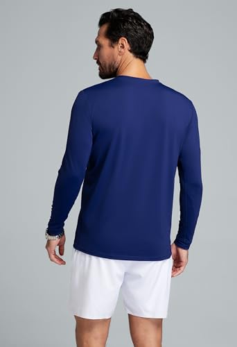 IBKUL Athleisure Wear Sun Protective UPF 50+ Icefil Cooling-Long Sleeve Crewneck T-Shirt (Modern Fit)-931994