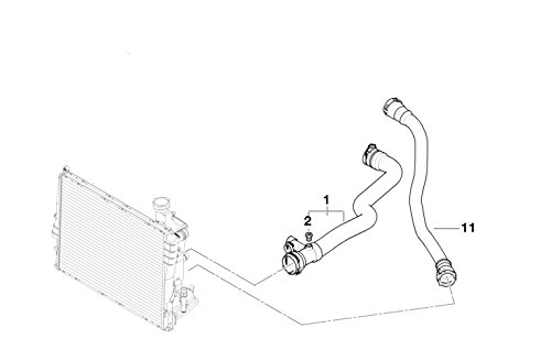 Original BMW Kühlsystem Wasserschlauch E46 11532247852 : Amazon.de 