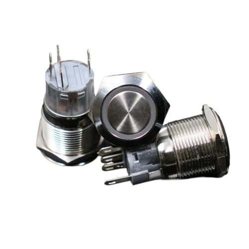 Bouton-poussoir 19mm L-forme pour commande de machine et panneau industriel - 3