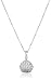 Sterling Silver Diamond Cupcake Pendant Necklace