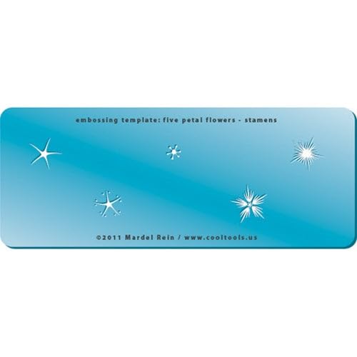 Embossing Template - Five Petal Flowers - Stamens