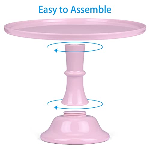 Klaskware Round Cake Stand 11 Inch Melamine Cake Display Stand Dessert Cupcake Display Tray For Graduation,Wedding,Birthday,Party,Baby Shower,Anniversary,Ceremony,Christmas thumb #2