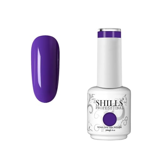 Image of SHILLS PROFESSIONAL Uv /Led Soak Off Glossy Finish Nail Polish Nail Art Nail Polish Color Shade 202, 15 Ml