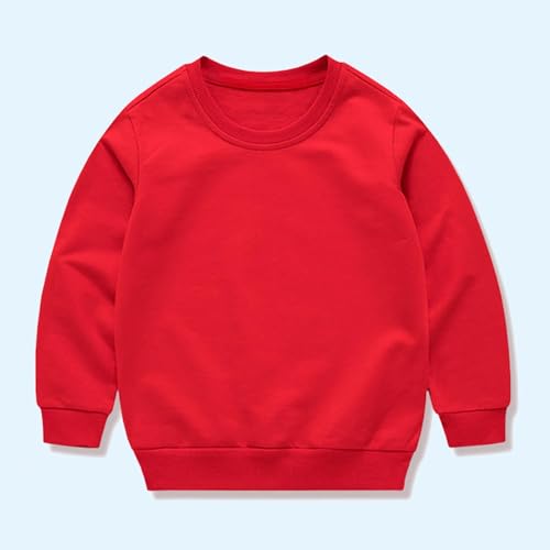 kids Crewneck Pullover Tops Boys Girls Long Sleeve Sweatshirt Casual Cotton Shirts Solid Color Shirts Fall Clothes2