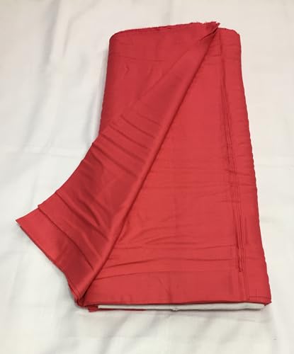 Image of BKRKJ Women's Rayon Cotton Unstitched Fabric for Sewing Suit Salwar Chudidar Patiyala Kurti Shirt Kameez Blouse Kurta Pyjama (5 Meter, Carrot,Gajri)