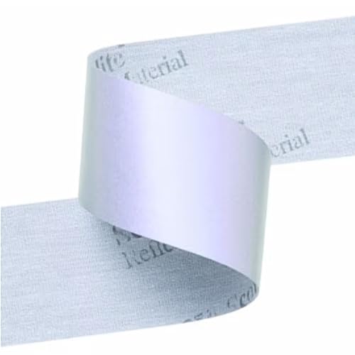 SOLNIT Reflective Sewing Sew on Tape Silver Fabric Textile Visibility Retroreflective Safety Vest ISO 20471/ISO 17353 Made with 3 M S cotchlite 8906 (2inch X 6.6foot_8906)