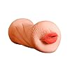 Masturbator Taschenmuschi Blowjob mit 3D realistische Mund Vagina Erotik Masturbieren Pussy Sonnenbräune Muschi mit hautähnlichen hochwertigen Material Sexspielzeug für Männer #2