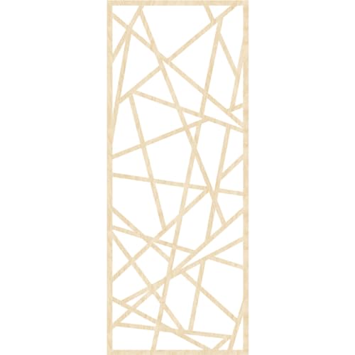Image of Conway Decorative Pierced Fretwork Wood Wall Panels, 17 3 /8 inchW x 44 3 /8 inchH x 1 /4 inchT, Birch