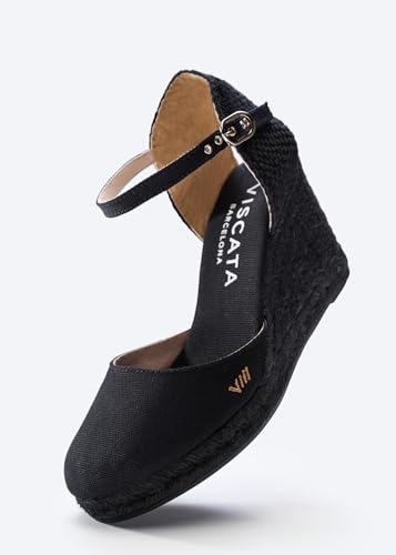 Image of VISCATA Satuna Women's Sandals Espadrille Canvas Buckle Wedges