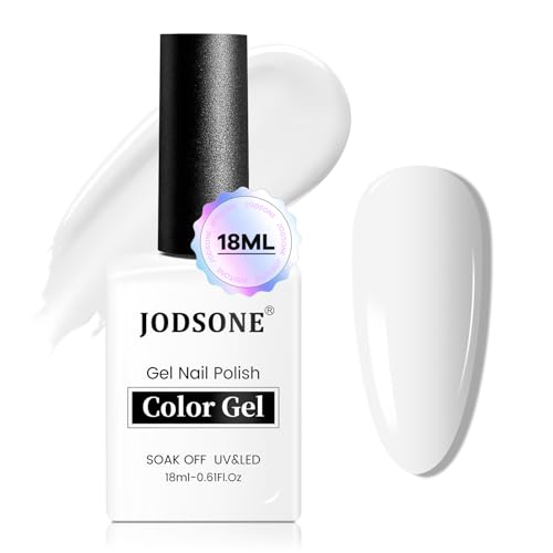 JODSONE White Gel Nail Polish 18ml Gel Polish White Soak Off U V Lamp Gel Polish Art Manicure Salon DIY at Home
