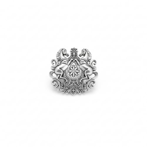 Image of Antique Gold Brooch Pin for Men Women Vintage Saree Blazer Coat Lapel Fashion Jewellery
