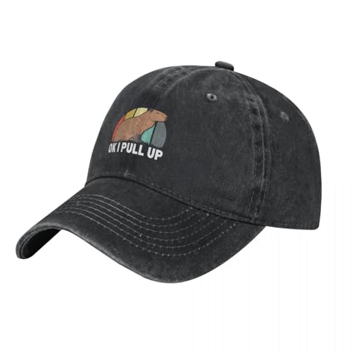 Gorra de béisbol Ok, Saco una Gorra de béisbol con diseño Retro Vintage de Capibara, Divertida, con diseño de Animal roedor, de Lujo, para Playa, para Hombre y Mujer