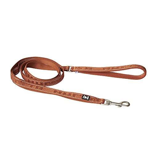Hurtta Guinzaglio riflettente casual ECO su 100% poliestere riciclato, resistente allo strappo (180 x 20 mm, Cinnamon)