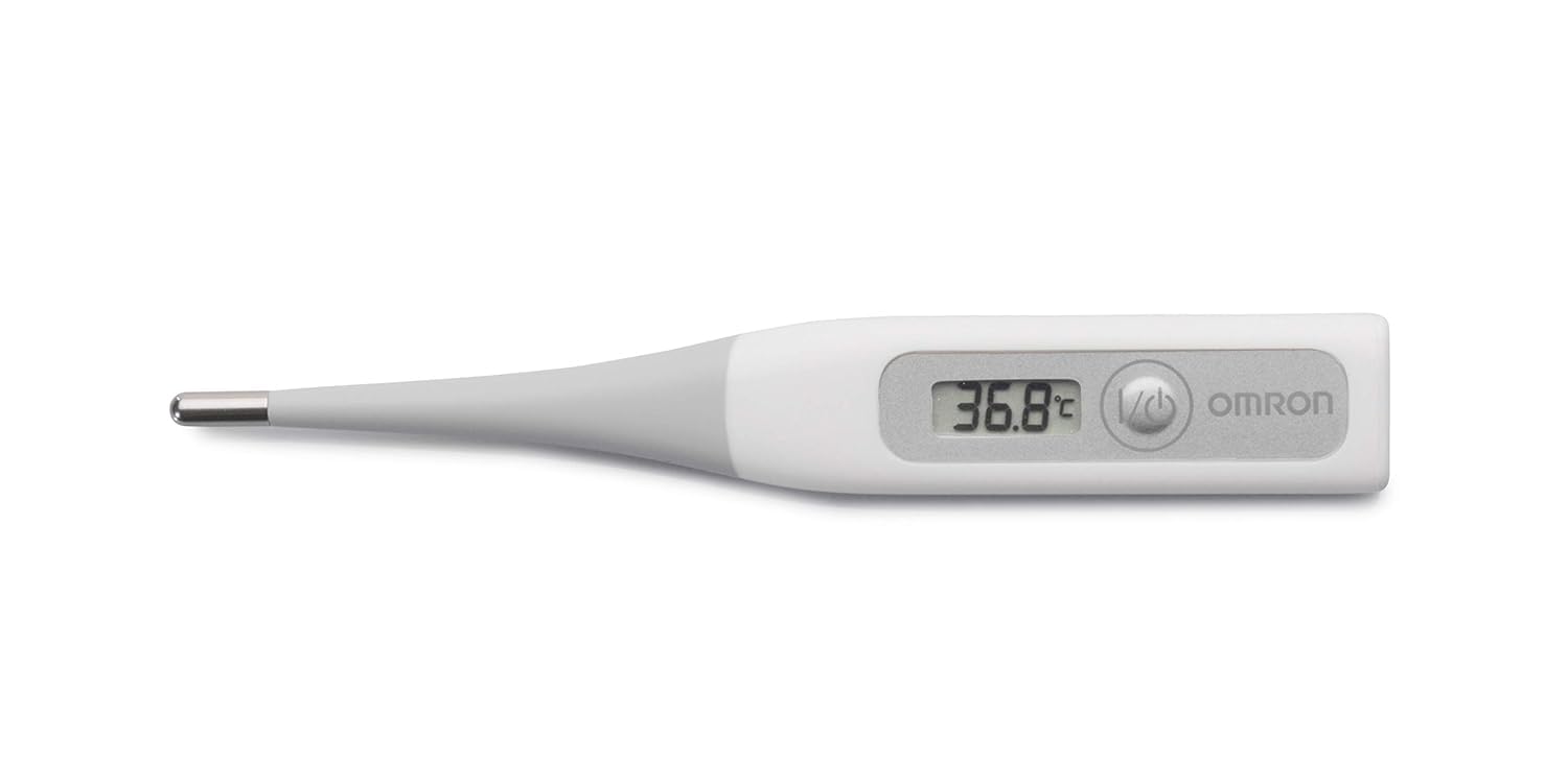 OMRON Flex Temp Smart Termometr Cyfrowy – szybki wodoodporny termometr dla dziecka i dorosłych, z elastyczną końcówką dla komfortu i dokładnego pomiaru w 10 sekund
