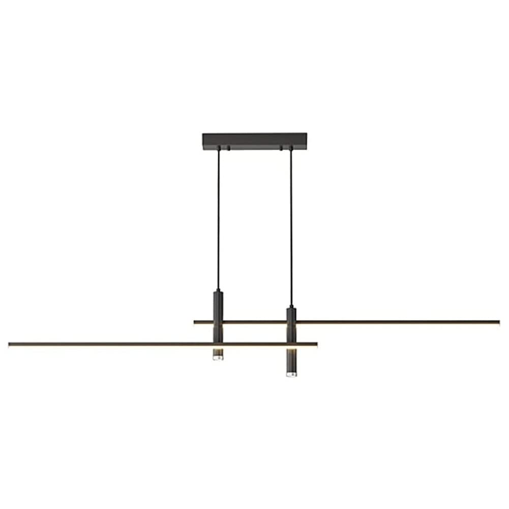 Lampe suspendue linéaire longue bande LED intensité variable pour salle à manger