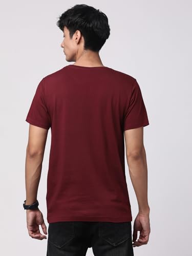 Image of ADRO Men's Graphic Printed 100% Cotton T-Shirt - Regular Fit, Printed T-Shirts for Men