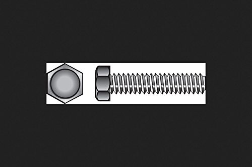 Image of Hillman 1 /4 in. Dia. x 2 in. L Zinc Plated Steel Hex Tap Bolt 100 pk