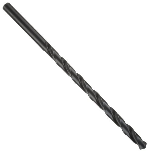 Hottest Sale Precision Twist 1511 High Speed Steel Extra Long Length Drill Bit, Uncoated (Bright) Finish, Round Shank, Spiral Flute, 118 Degree Point Angle, 23/32