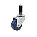 Polyurethane Swivel Expanding Stem Caster w/3" x 1.25" Blue Wheel and 1-1/8" Stem - 300 lbs Capacity/Caster - Service Caster Brand