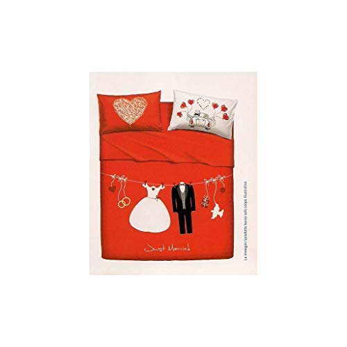 Bassetti Imagine.- Juego de sábanas Love is a couple color V1