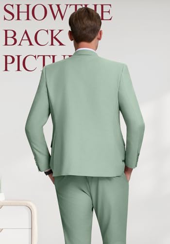 Double Breasted Suit Men Slim Fit 2 Pieces Suit Blazer Pants Formal 2 Button Tuxedo Jacket for Wedding Business Prom3