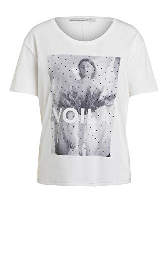 Oui Camiseta de mujer con impresión fotográfica, moda informal...