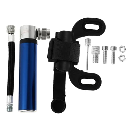 HOMOBABE Bomba Aire Portátil Bicicleta Mini Alta Presión Aluminio Inflador Multifuncional para Balones y Neumáticos Mano Ligera Duradera con Kit