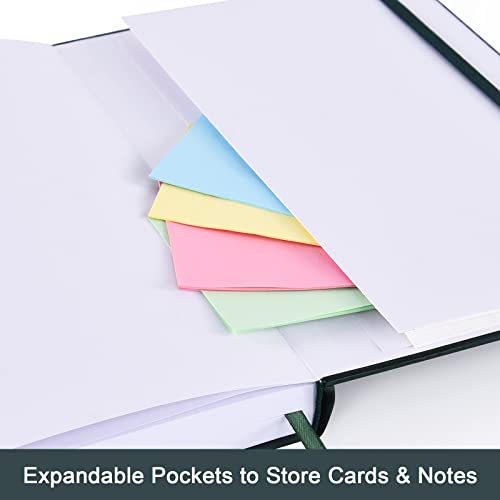 Hardcover Lined-Journals-Notebooks 304 Pages, Heavy Duty B5 College Ruled Notebook, 100Gsm Thick Lined Paper, Faux Leather Cover, For Women Men Work School, 7.6'' X 10'' (Dark Green) #TOP4