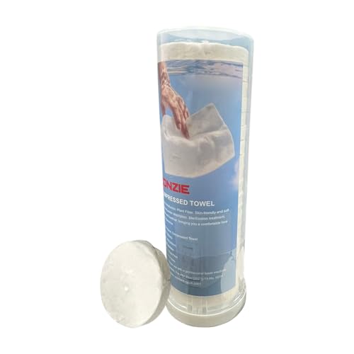 Toallitas Faciales Comprimidas - 20 Unidades de Toallitas de Lavado Portátiles | Toallas Comprimidas de 28x24 cm para el Rostro - para Piel Rostro Manos Maquillaje Uso Diario Baño Viaje Hotel Camping