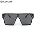Karsaer Chic Oversized Square Women Men One Piece Sunglasses Fashion Flat Top Large Unisex Sunglasses Women Men K7110