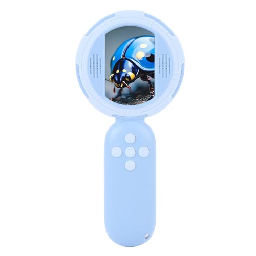 Microscopio de exploración portátil con pantalla y luces LED, regalo educativo