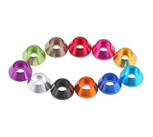 Sbtrkt Kolorowe Aluminiowe Podkładki Wklęsłe Stożkowe M2 5 sztuk