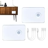 Treppenleuchten Mit Bewegungsmelder Für Innenbereich,2 Stück LED Lampe mit Bewegungssensor - Batteriebetriebene Flurlampe | Für Innenräume wie Zuhause, Badezimmer, Schränke, Theken, Vordertür, Flur, A