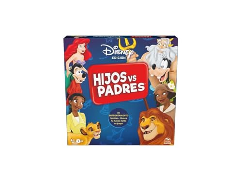 Spin Master Games – Brettspiel Kinder gegen Eltern, Disney-Edition, für die ganze Familie – 6070932 – Geschenk für Kinder ab 8 Jahren +