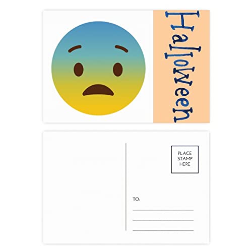 Cartes postales Halloween jaune Awkward lot de 20 pour cadeaux et correspondance