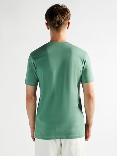 Image of Clans & Hans Men's Super Combed Cotton T Shirt, Regular Fit Round Neck Tshirt, Half Sleeves, Plain T-Shirt for Men