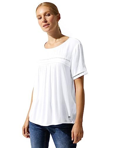 STREET ONE Damen A344061 Blusenshirt, Weiß, 36 EU