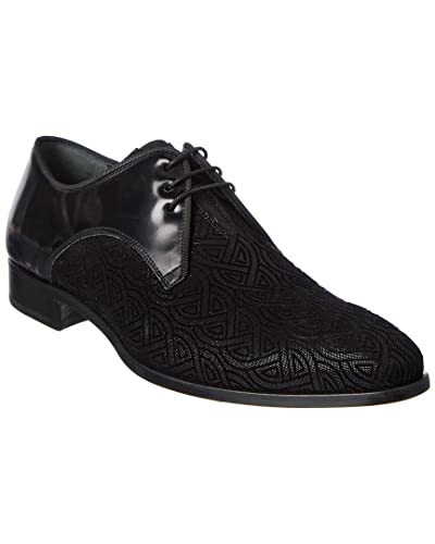 Mezlan Men Black Tuxedo Center Gore Lace Slip On (11.5,M)