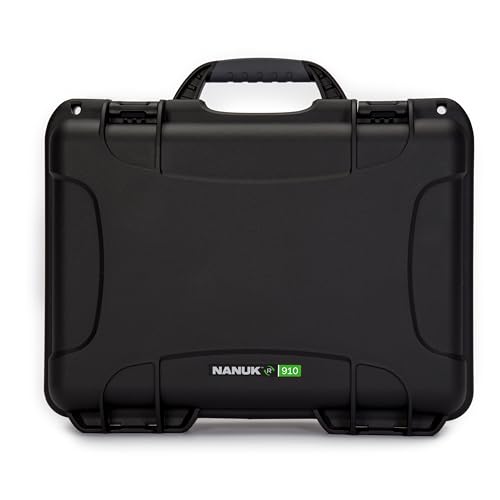Nanuk R 910 Eco-Friendly Waterproof Hard Case with Foam, Black