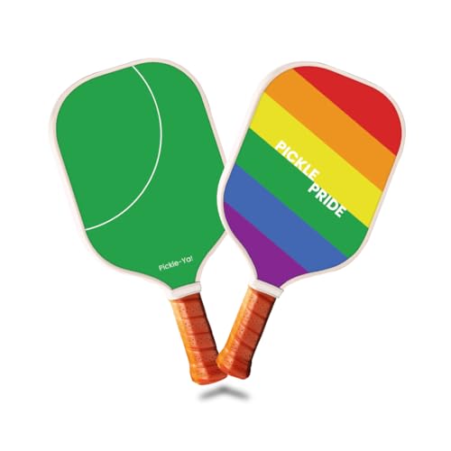 Pickle-Ya! Paddles High Definition UV Printing, Glass Fiber Composite Surface, Rubber Band and Flat ridged Stitched Handle (Design 6) -  LN Power Business