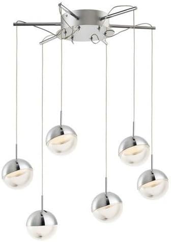 ET2 Spot-30W 6 LED Pendant-21 Inches Wide by 5.75 inches high